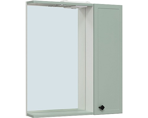 Зеркало со шкафом Runo Римини 65 00-00001277 с подсветкой Мята