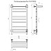 Электрический полотенцесушитель Тругор ПЭК 21квП СП 80x50 с полкой Белый