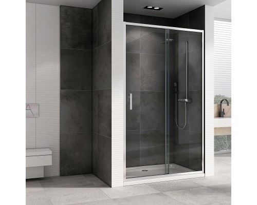 Душевая дверь Abber Schwarzer Diamant 120 AG301205 профиль Хром стекло прозрачное