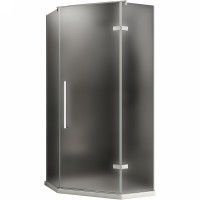 Душевой уголок Abber Ewiges Wasser 80x80 профиль Хром стекло матовое