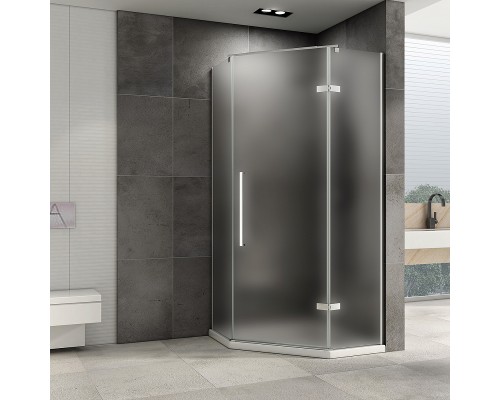 Душевой уголок Abber Ewiges Wasser 80x80 профиль Хром стекло матовое