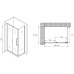 Душевой уголок Abber Schwarzer Diamant 140x85 профиль Хром стекло прозрачное