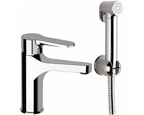 Смеситель для раковины Remer Winner W10SHW с гигиеническим душем Хром