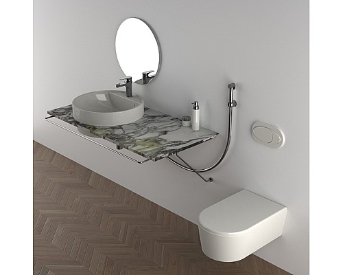 Смеситель для раковины Remer Winner W10SHW с гигиеническим душем Хром