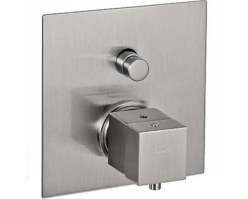 Смеситель для душа Remer Qubica Thermo QT09KBNP с термостатом Никель брашированный