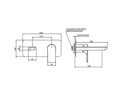 Смеситель для раковины Remer Infinity i15KB Хром