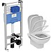 Комплект унитаза с инсталляцией Ideal Standard I.Life A I001701 с сиденьем Микролифт