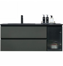 Тумба с раковиной Orans BC-2055-1000L 100 подвесная Темно-серая