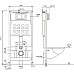 Инсталляция Abber AC0105 для унитаза без клавиши смыва