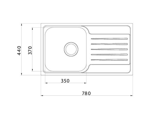 Кухонная мойка Iddis Sound 78 SND78SDi77 Сатин