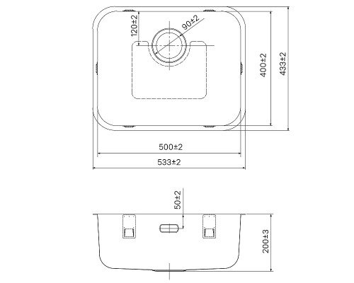 Кухонная мойка Iddis Mate 53 MAT53S0i77 Сатин