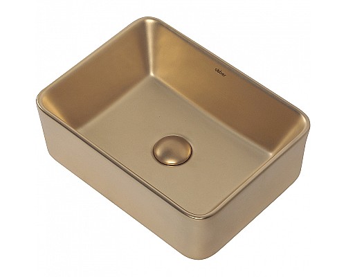 Раковина-чаша Abber Rechteck 40 AC2213MMG Золото матовое