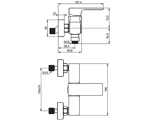 Смеситель для душа Damixa Gala 532000000 Хром