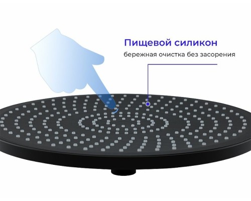 Верхний душ Gappo G006-25 Черный матовый