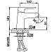Смеситель для раковины Frap H17-6 F1017-6 Черный матовый