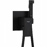 Гигиенический душ со смесителем Frap H802-6 F72802-6 Черный матовый