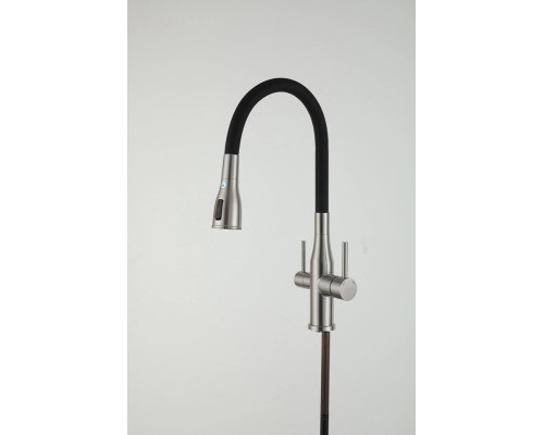 Смеситель для кухни Gappo G4399-65 Сатин Черный