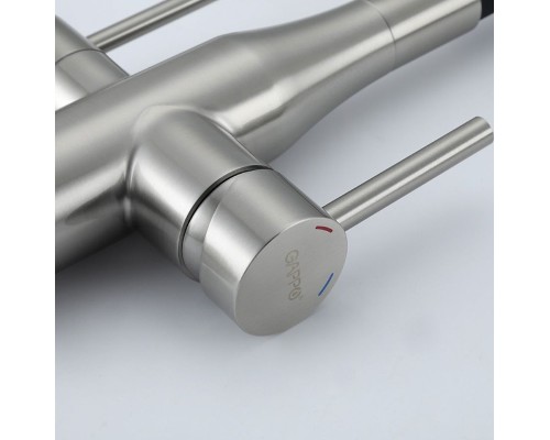 Смеситель для кухни Gappo G4399-65 Сатин Черный