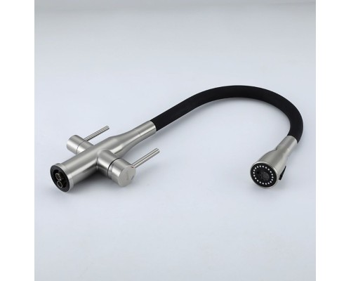 Смеситель для кухни Gappo G4399-65 Сатин Черный