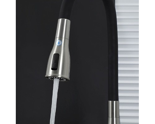 Смеситель для кухни Gappo G4399-65 Сатин Черный