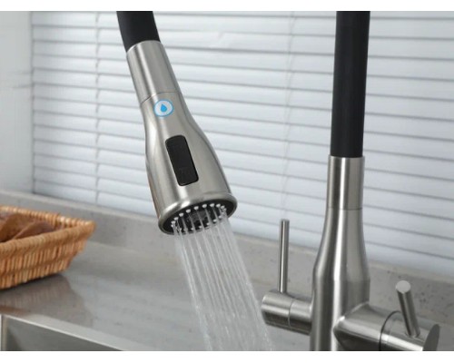 Смеситель для кухни Gappo G4399-65 Сатин Черный