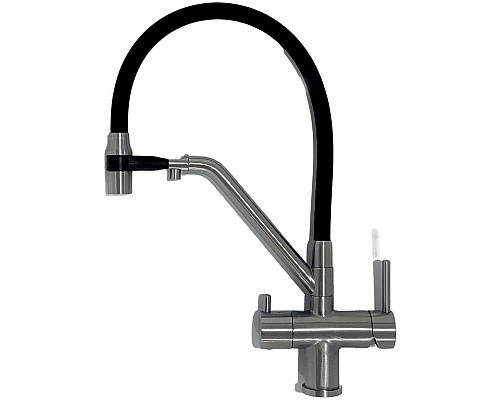 Смеситель для кухни Gappo G4398-85 Сатин Черный