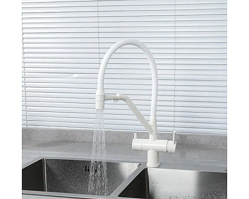 Смеситель для кухни Gappo G4398-88 Белый