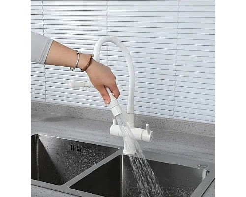 Смеситель для кухни Gappo G4398-88 Белый