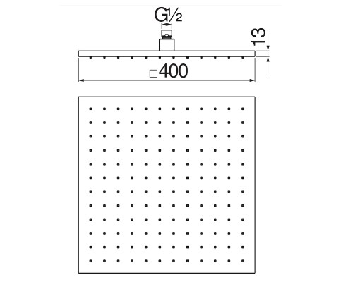 Верхний душ Nobili AD139/110CR Хром