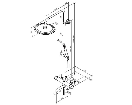 Душевая система Damixa Scandinavian Pure 936740000 Хром