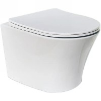 Унитаз Ceruttispa Adige Aria MW CT9245 подвесной Белый матовый с сиденьем Микролифт