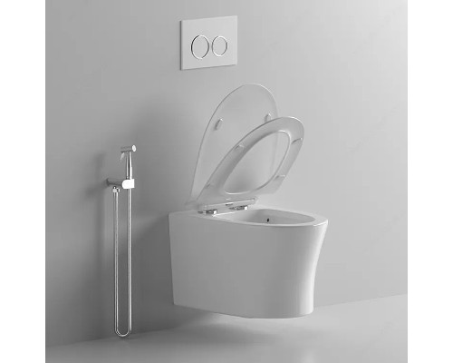 Унитаз Ceruttispa Adige Aria MW CT9245 подвесной Белый матовый с сиденьем Микролифт