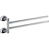 Полотенцедержатель Grampus Briz GR-3002A двойной поворотный Хром