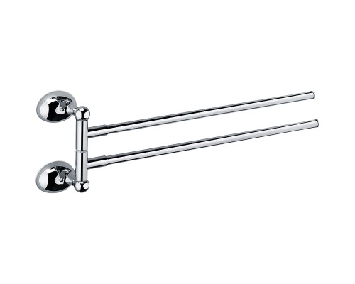 Полотенцедержатель Grampus Briz GR-3002A двойной поворотный Хром