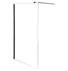 Душевая перегородка Parly 100 T100B профиль Черный стекло прозрачное