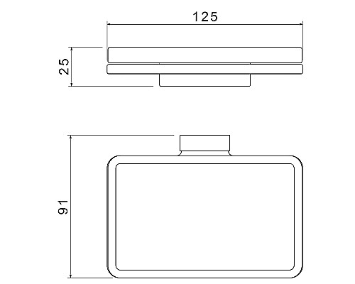 Мыльница Timo Torne 43022/17 Золото матовое