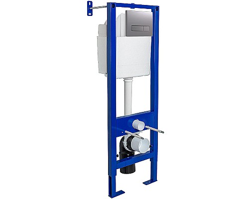 Инсталляция Berges Atom Line 410 040344 для унитаза с клавишей смыва Хром матовый