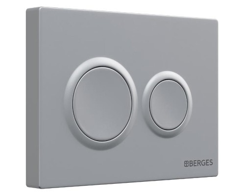 Клавиша смыва Berges Novum O2 040062 Хром матовый