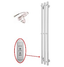 Электрический полотенцесушитель Маргроид Inaro 1200x120 Inaro-12012-1049-9016L левый Белый матовый