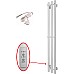 Электрический полотенцесушитель Маргроид Inaro 1200x120 Inaro-12012-1049-9016L левый Белый матовый