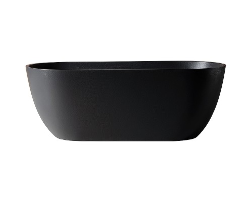 Ванна из искусственного камня Abber Frankfurt 170x75 AM9941B Черная без гидромассажа