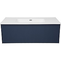 Тумба под раковину La Fenice Terra 100 FNC-01-TER-BG-100 подвесная Синяя матовая