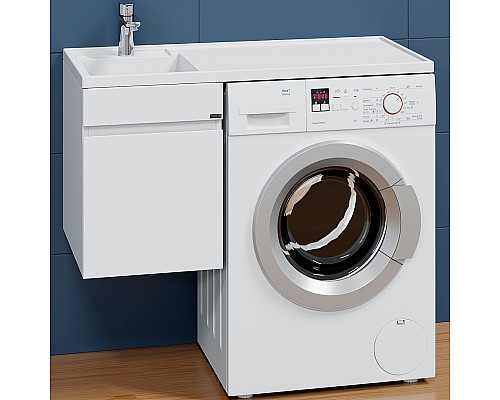 Тумба под раковину СанТа Марс 100 700320 подвесная Белая