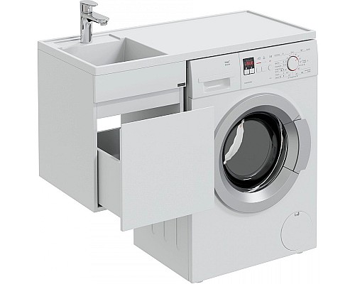 Тумба под раковину СанТа Марс 100 700320 подвесная Белая