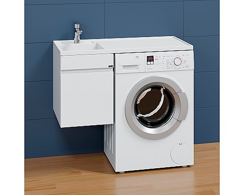 Тумба под раковину СанТа Марс 100 700320 подвесная Белая