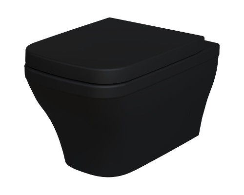 Унитаз Ambassador Benefit 203T20201R подвесной Черный матовый без сиденья