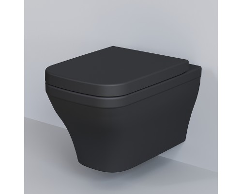 Унитаз Ambassador Benefit 203T20201R подвесной Черный матовый без сиденья