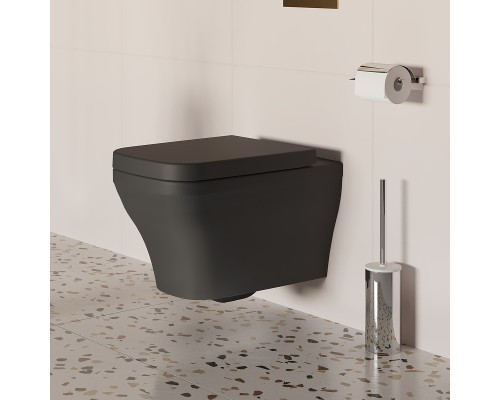 Унитаз Ambassador Benefit 203T20201R подвесной Черный матовый без сиденья
