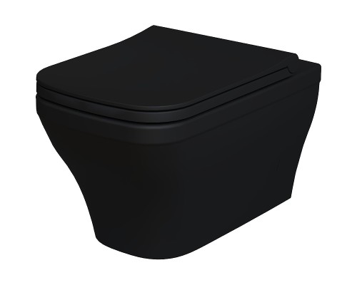 Унитаз Ambassador Benefit 203T20201R подвесной Черный матовый без сиденья