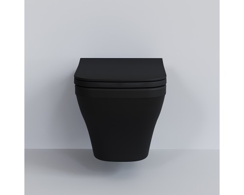 Унитаз Ambassador Benefit 203T20201R подвесной Черный матовый без сиденья